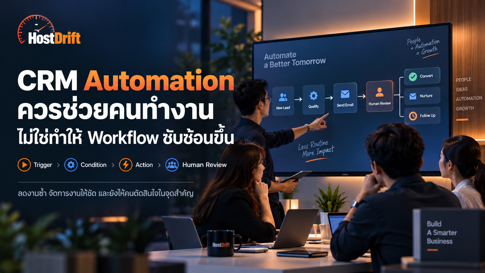 CRM Automation ควรช่วยคนทำงาน ไม่ใช่ทำให้ Workflow ซับซ้อนขึ้น