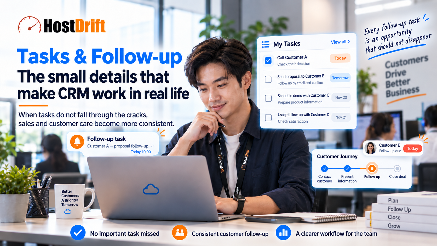 Tasks & Follow-up: The Small Details That Make CRM Work in Real Life